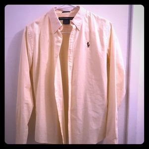 Yellow and White Ralph Lauren Button Down